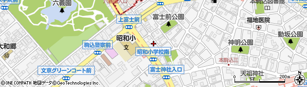 東京都文京区本駒込5丁目2-11周辺の地図