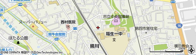 東京都福生市熊川865周辺の地図