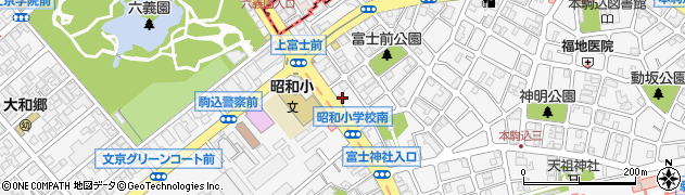 東京都文京区本駒込5丁目2-5周辺の地図