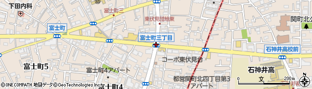 富士町３周辺の地図