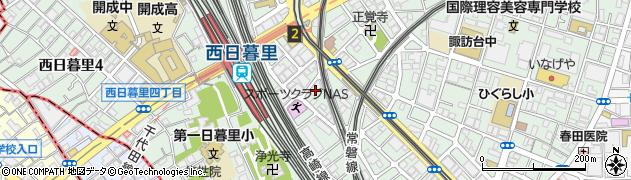 東京都荒川区西日暮里5丁目18-14周辺の地図
