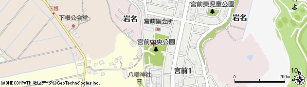 宮前中央公園周辺の地図