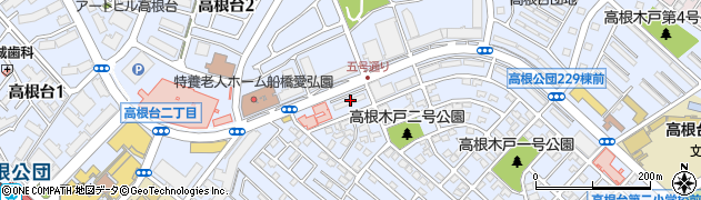 千葉県船橋市高根台4丁目2周辺の地図