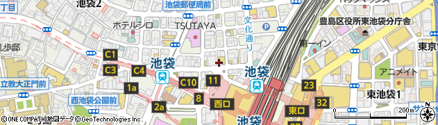 カラオケ館 池袋西口店周辺の地図