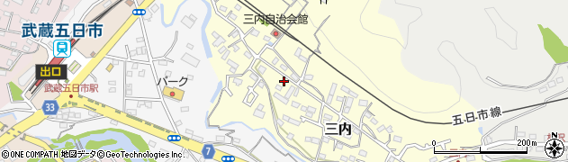東京都あきる野市三内135周辺の地図