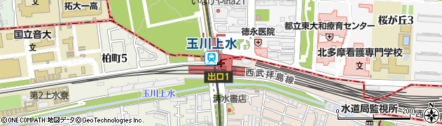 東京都立川市周辺の地図