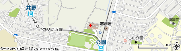 佐倉市北志津児童センター図書室周辺の地図