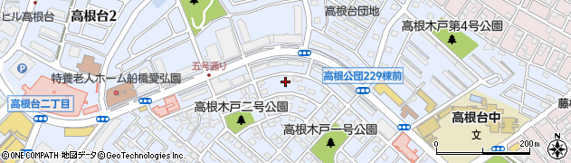 千葉県船橋市高根台4丁目周辺の地図