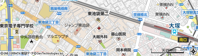 東京都豊島区東池袋2丁目28周辺の地図