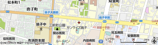 千葉県銚子市若宮町6周辺の地図