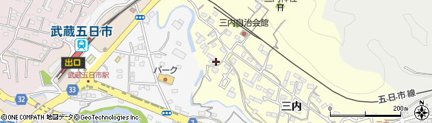 東京都あきる野市三内168周辺の地図
