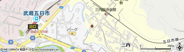東京都あきる野市三内167周辺の地図