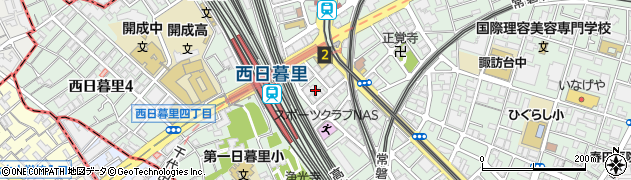 東京都荒川区西日暮里5丁目23周辺の地図