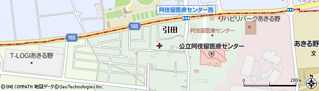 東京都あきる野市引田29周辺の地図