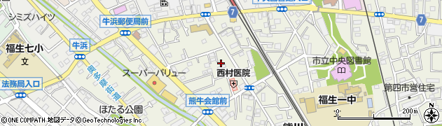 東京都福生市熊川953-14周辺の地図