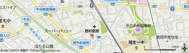 東京都福生市熊川933-2周辺の地図