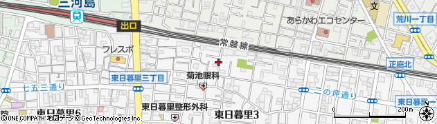 渡邉邸_東日暮里akippa駐車場周辺の地図