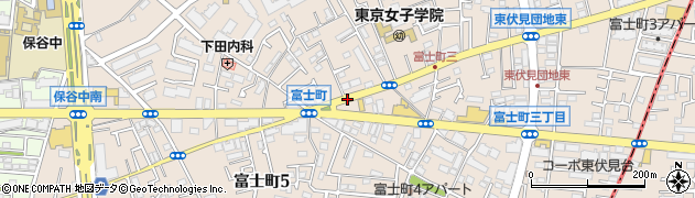 東京都西東京市富士町周辺の地図