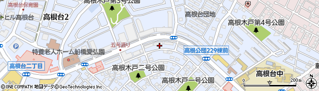 千葉県船橋市高根台4丁目8周辺の地図