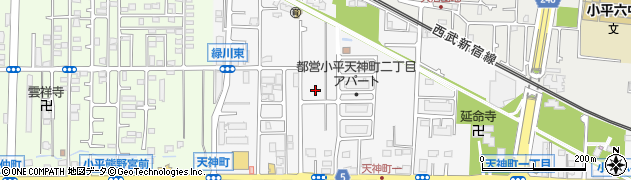 東京都小平市天神町2丁目周辺の地図