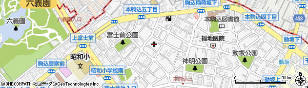 東京都文京区本駒込5丁目29周辺の地図