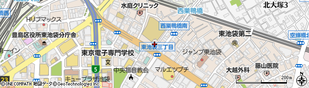 東京都豊島区東池袋2丁目51-1周辺の地図
