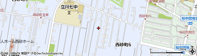 東京都立川市西砂町6丁目40周辺の地図