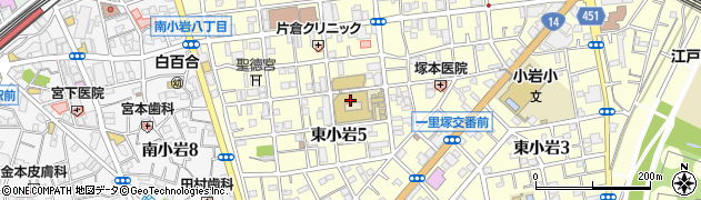 江戸川女子高等学校周辺の地図