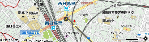 東京都荒川区西日暮里5丁目11-8周辺の地図