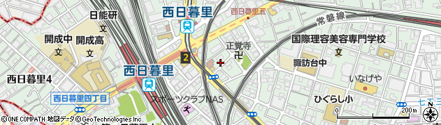 東京都荒川区西日暮里5丁目11-4周辺の地図