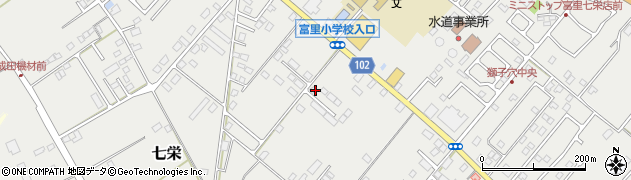 千葉県富里市七栄784周辺の地図