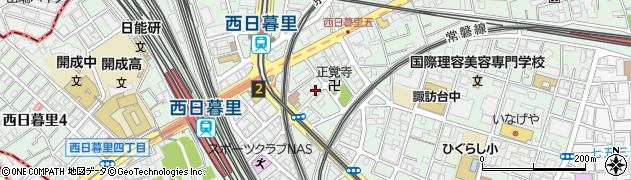 東京都荒川区西日暮里5丁目11-3周辺の地図