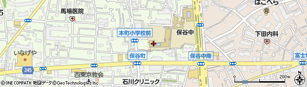 西東京市　本町第二学童クラブ周辺の地図