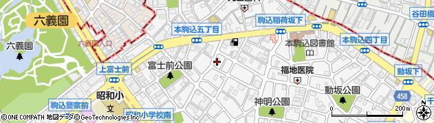東京都文京区本駒込5丁目33-1周辺の地図