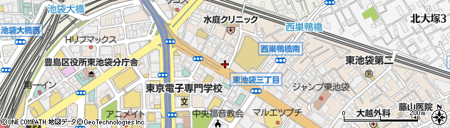 東京都豊島区東池袋2丁目56-1周辺の地図