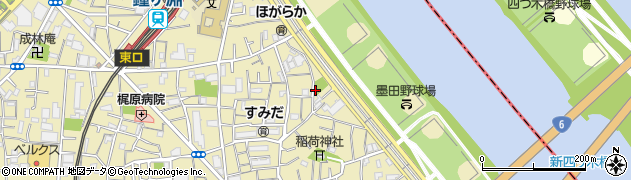 隅田東第二児童遊園トイレ周辺の地図