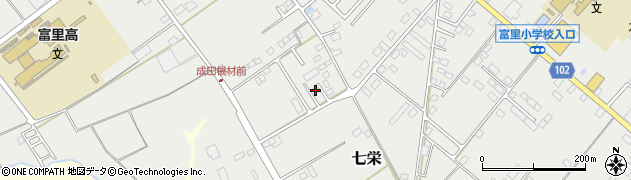 千葉県富里市七栄271-6周辺の地図