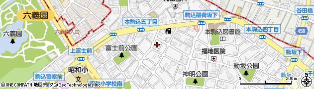 東京都文京区本駒込5丁目33周辺の地図