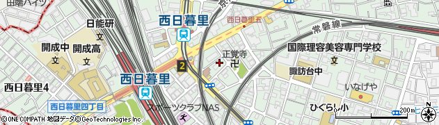 東京都荒川区西日暮里5丁目11-12周辺の地図