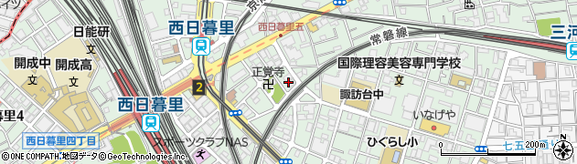 東京都荒川区西日暮里5丁目5周辺の地図