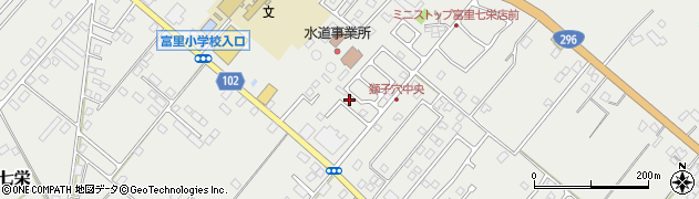 千葉県富里市七栄723周辺の地図