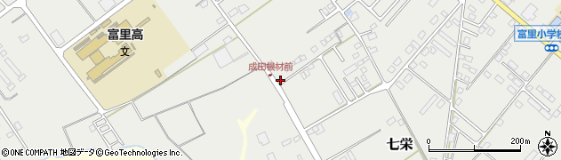 千葉県富里市七栄284周辺の地図
