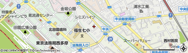 東京都福生市牛浜14周辺の地図