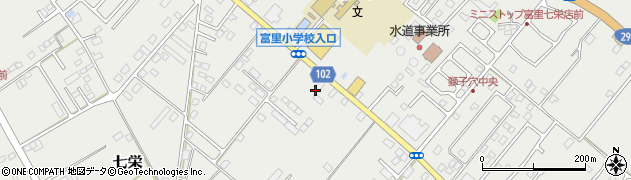 千葉県富里市七栄783周辺の地図