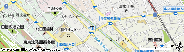 東京都福生市牛浜28周辺の地図