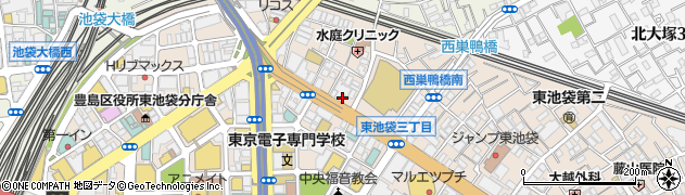 東京都豊島区東池袋2丁目56-2周辺の地図