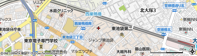 東京都豊島区東池袋2丁目42-2周辺の地図