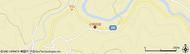 小和田坂周辺の地図
