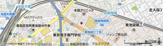 東京都豊島区東池袋2丁目56周辺の地図