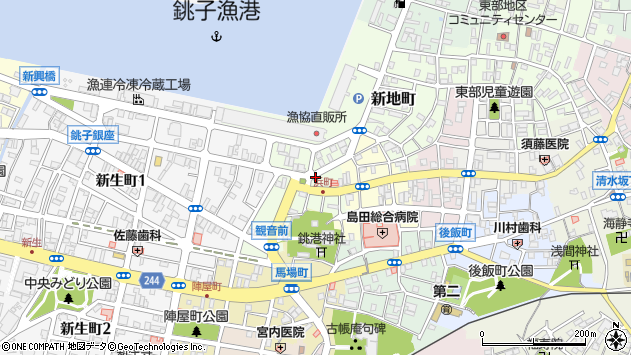 〒288-0051 千葉県銚子市飯沼町の地図